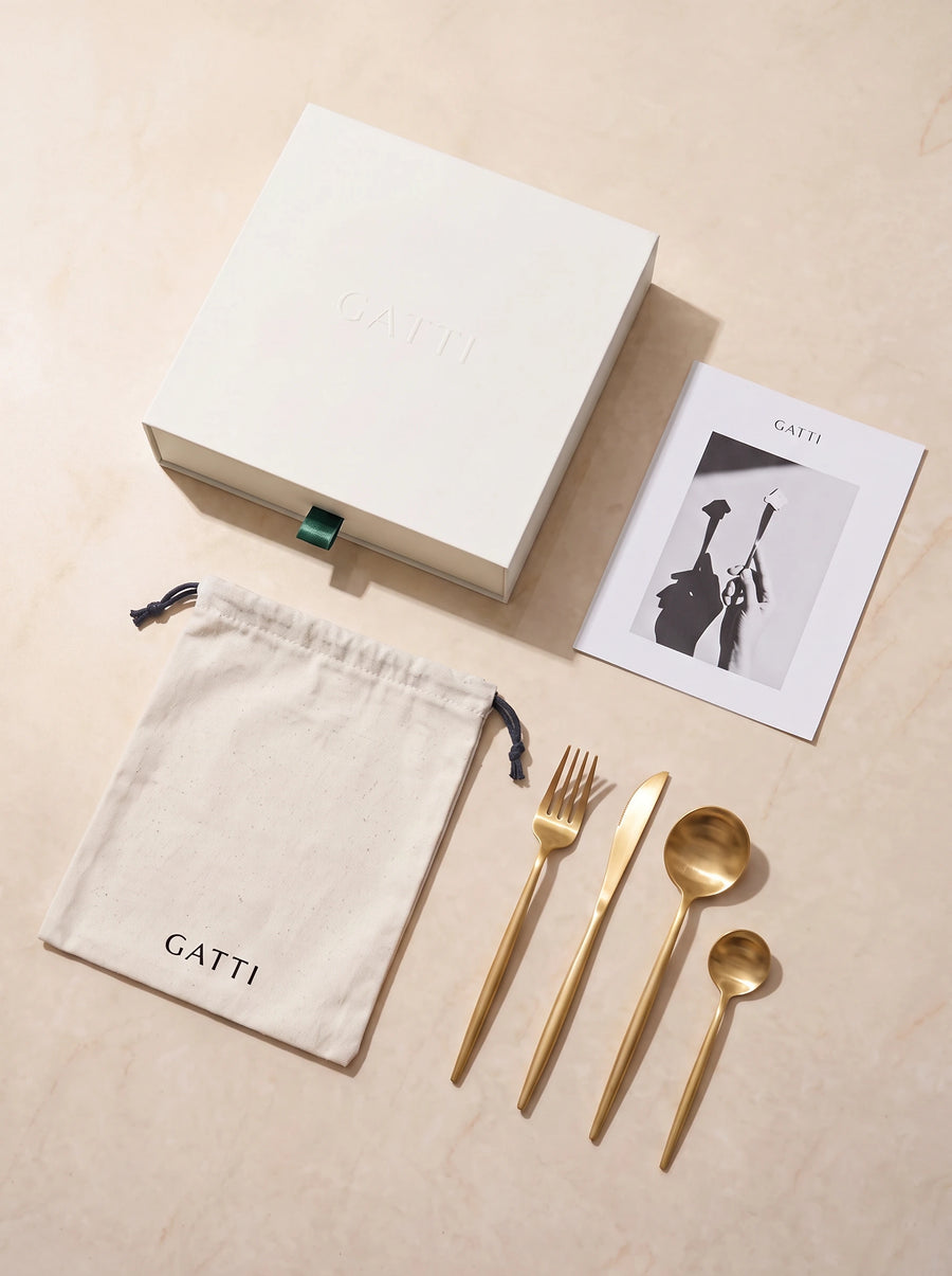Aria Gold Cutlery Set