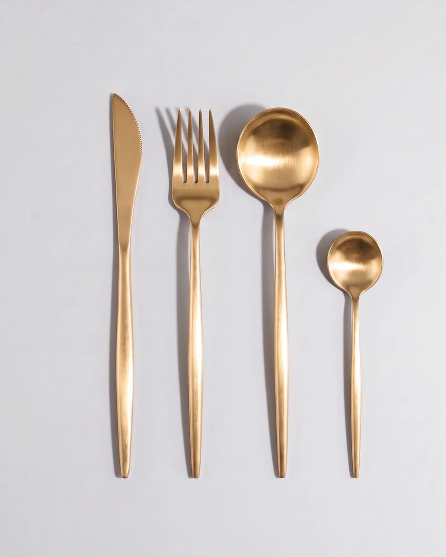 Aria Gold Cutlery Set