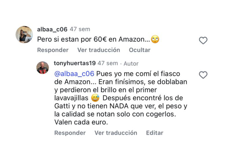 Comentario de cliente