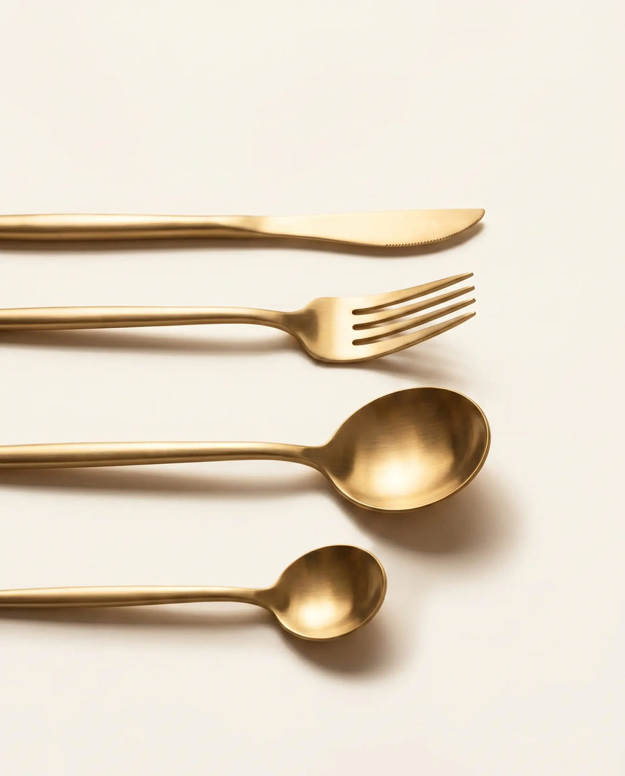 Set de Cubertería Aria Gold